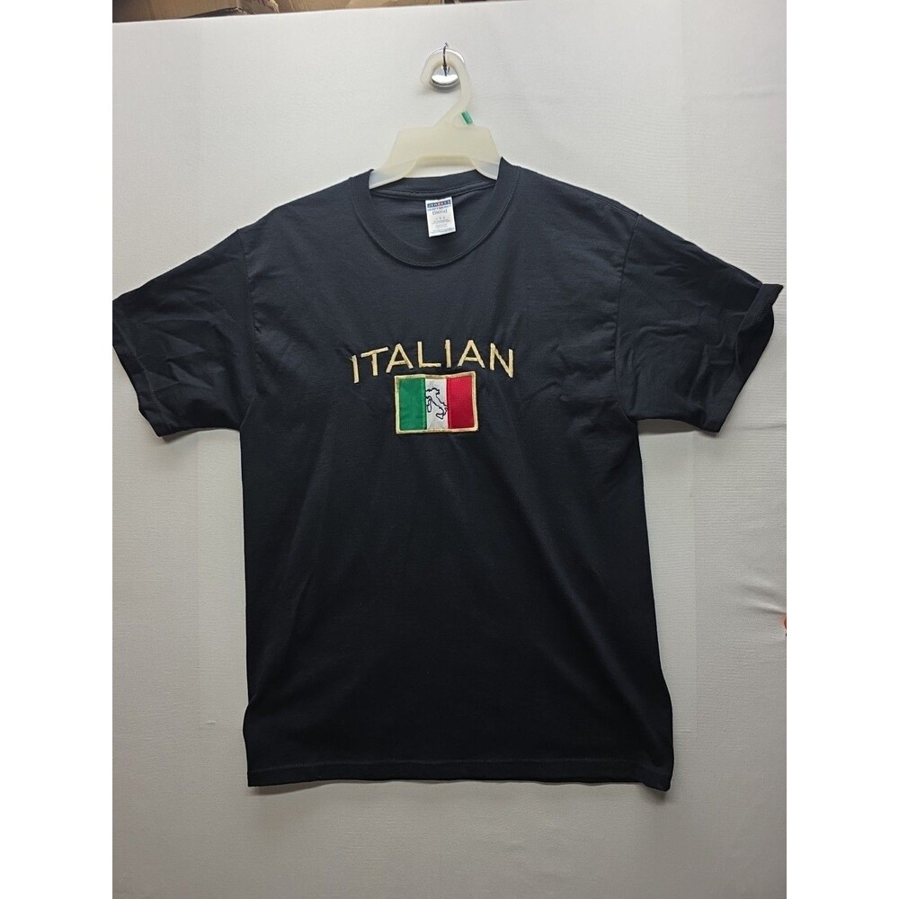 ITALIA T-SHIRT MEN'S SIZE L CHEST MEASURES 19inch JEEZEES